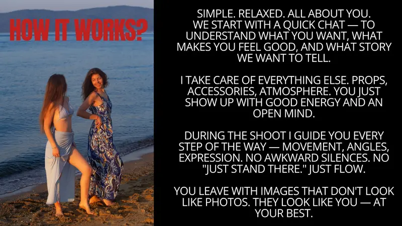 How It Works — booking a shoot with No Filters Stories